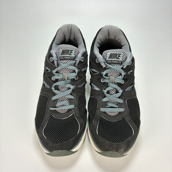 Nike Dual Fusion Lite Black Gray Running Shoes Lightweight 599513-002 Mens Sz 11 - Picture 3 of 10